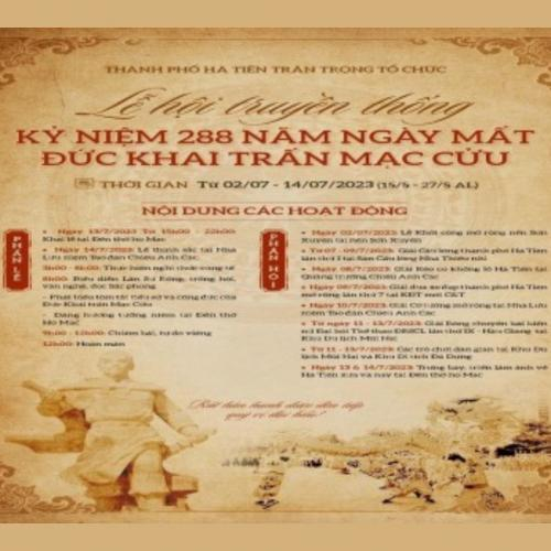 Lễ Giỗ Lần Thứ 288 (1735-2023) Đức Khai Trấn Mạc Cửu